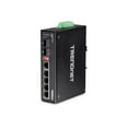 thumbnail image 1 of TRENDnet TI-G62 - Switch - Non Géré - 5 x 100/1000/10000 + 1 x Gigabit SFP Partagé + 1 x SFP - Montable sur rail DIN, Montable au Mur - Alimentation DC - Conforme TAA, 1 of 3