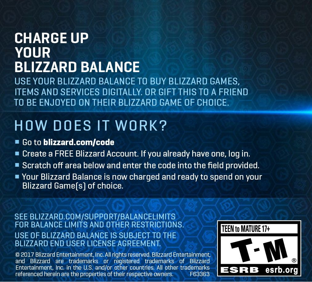 Blizzard Entertainment Balance $100 Gift Card BLIZZARD BALANCE $100 - Best  Buy