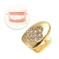 thumbnail image 2 of Unique Bargains Teeth Grillz Set Hip Hop Teeth with Tweezers Teeth Grillz for Halloween Hip Hop Show Gold Tone, 2 of 7