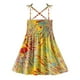 thumbnail image 1 of Vestido Para Niñas, Ropa Para Bebés, Verano, Niño Pequeño, Sin Mangas, Vestido Con Tirantes, Estampado Gráfico, Ropa Para Niños, Amarillo Odeerbi LM103-1898, 1 of 9