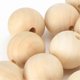thumbnail image 2 of Lot de 30 perles rondes en bois perforées, accessoires de décoration pour bijoux, 40 mm, 2 of 4