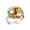 Multi 3, variant on Frog Sunflower Pattern Stainless Steel Rings for Women, Open Adjustable Ring Promise Ring Jewelry Gifts
