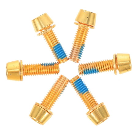 

18 Pcs Practical Screws for Bike Brake Disc Anti-oxidation Titanium Alloy Screws Cycling Accessories