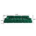 thumbnail image 3 of bokifol 104"Modular Sectional Sofa for Living Room,Cloud Couch 3-Seat Sofa for Apartment,Office,Bedroom,Green, 3 of 8