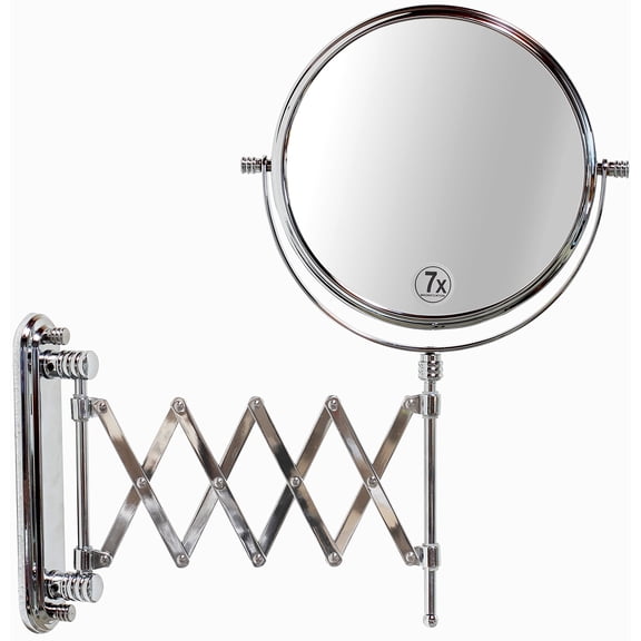 Soporte de pared extensible Mirror Deco Brothers, 8 pulgadas, 7 veces, cromado