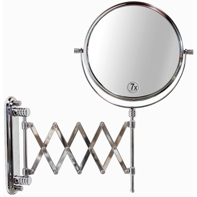 Soporte de pared extensible Mirror Deco Brothers, 8 pulgadas, 7 veces, cromado