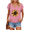 Rose Red, variant on Female Purple Edgy Leopard Sunflower V Neck Short Sleeve T-Shirt Bold Floral Vibe S-5XL Tops