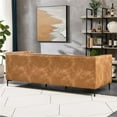 thumbnail image 4 of Ashcroft Kendrix 84'' Leather Upholstered Sofa in Cognac Tan, 4 of 6