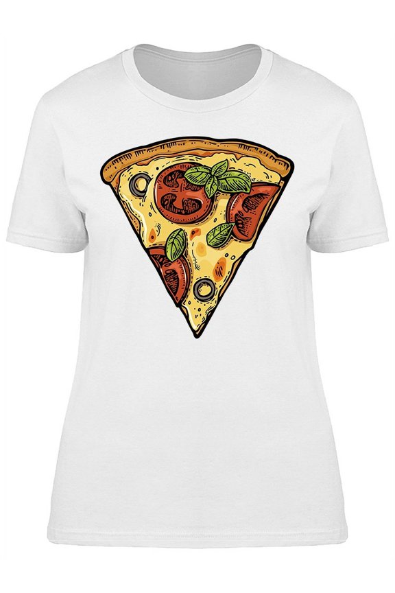 Slice Pizza Margherita Tee Women's -Image by Shutterstock