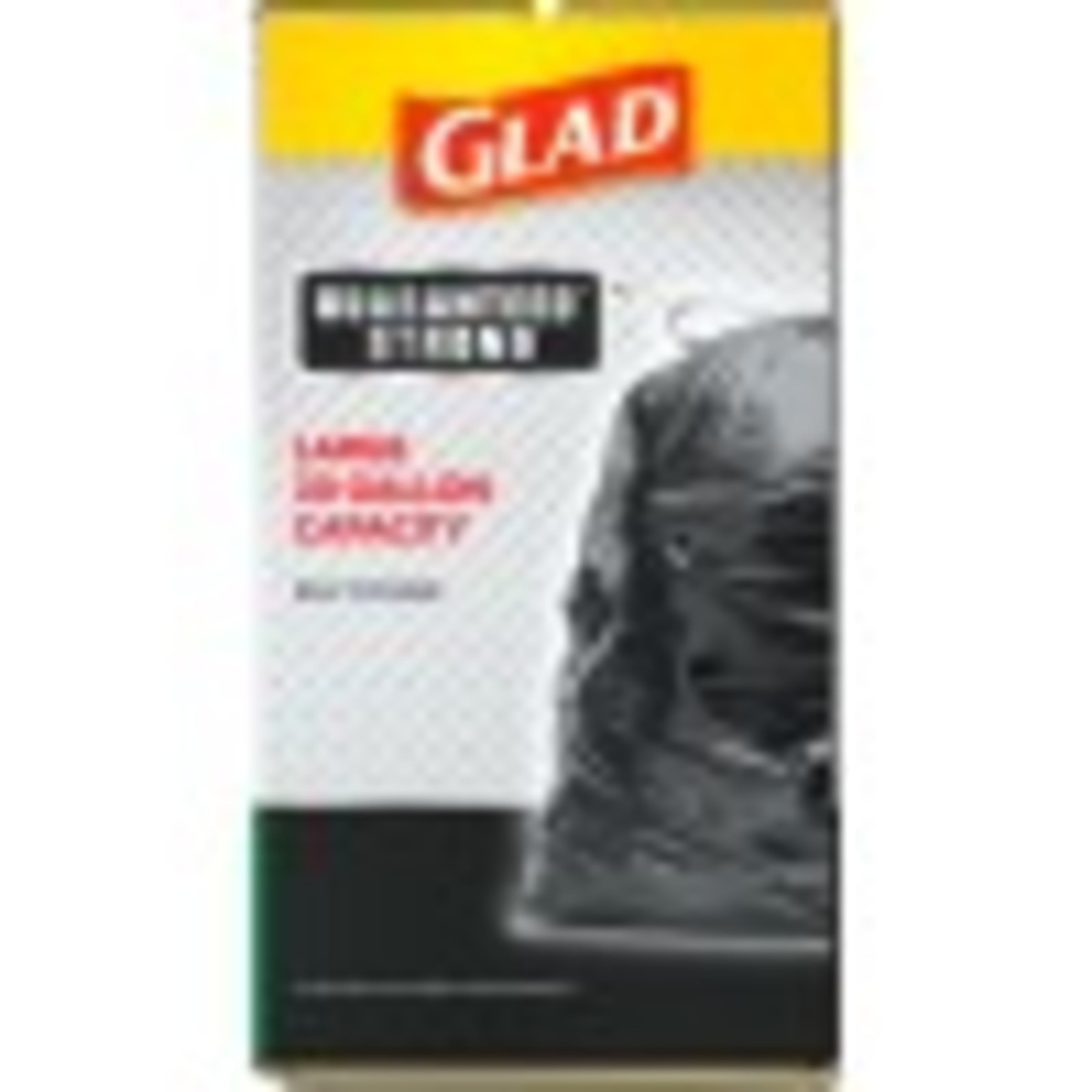 Glad® Guaranteed Strong Large Quick-Tie® Trash Bags, 30 Gallon, 10