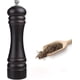 thumbnail image 1 of Pepper Mill 8 Inch Black Wood Grinder Precision Mechanism Adjustable Coarseness, 1 of 4