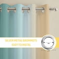 thumbnail image 6 of Teal Yellow Ombre Kitchen Curtains Window Panels, Farmhouse Modern Gradient Art Insulated Window Treatment Curtain, Grommet Curtains for Bedroom/Living Room/Bathroom, 2 Piece 42"Wx54"L, 6 of 8