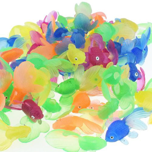 Details about   20pcs Plastic Simulation Small Goldfish Soft Rubber Gold Fish Kids ToyTCHV*ss 