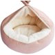 thumbnail image 1 of Cama para gatos cómoda y redonda para perros, cama suave para mascotas Xz025 (56*20, rosa) Feliz Sencillez, 1 of 4