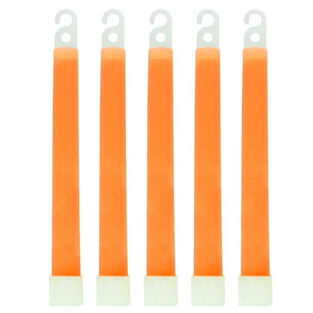 Barras de luz brillantes de 6 pulgadas, impermeables, no tóxicas, equipo de senderismo y acampada, barras luminosas de emergencia para exteriores con gancho, 5 uds.