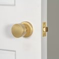 thumbnail image 4 of Viaggio Clomhmclo_Psg_234 Circolo Hammered Solid Brass Passage Door Knob Set - MultiColor, 4 of 7