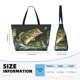 thumbnail image 4 of Fotbe Largemouth Bass jumps out of water Bolsa de Viaje para Playa - Resistente al Agua, Bolsa Tote de Gran Capacidad y Ligera con 7 Bolsillos para Mujeres y Hombres, 4 of 7