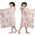 thumbnail image 4 of Ballet Swan Princess Pattern Hooded Bath Towel，50"x30" for Ages 3 To 12 Kids, Quick Dry Lightweight Soft Microfiber Hood Beach Towel Cover Up for Kids, 4 of 7