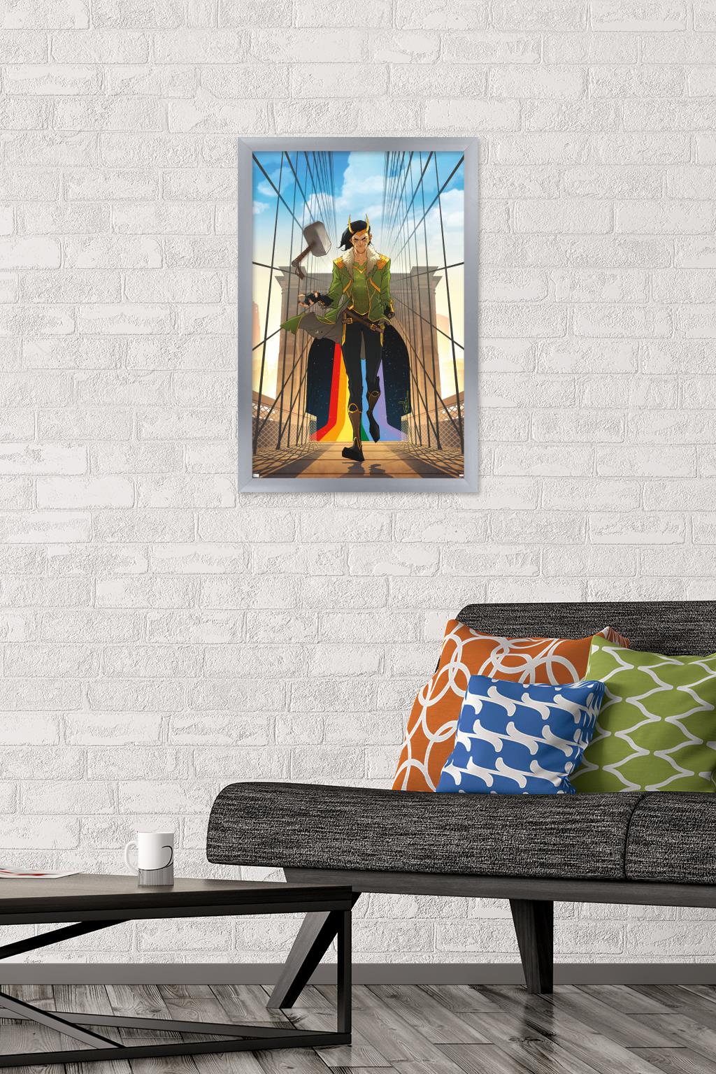 Marvel Comics - Loki - Loki #1 Wall Poster, 14.725" x 22.375", Framed