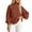 Brown, variant on Women's Cable Knit Turtleneck Sweaters Long Sleeve Pullover Solid Color Lantern Sleeved Casual Sweater Fashion Solid Color Elegant Winter Tops Outerwear White S