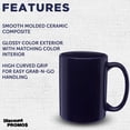 thumbnail image 3 of Large Ceramic Coffee Mugs 15 oz. Set of 10, Bulk Pack - Perfect for Coffee, Tea, Espresso, Hot Cocoa, Other Beverages - Cobalt Blue, 3 of 5
