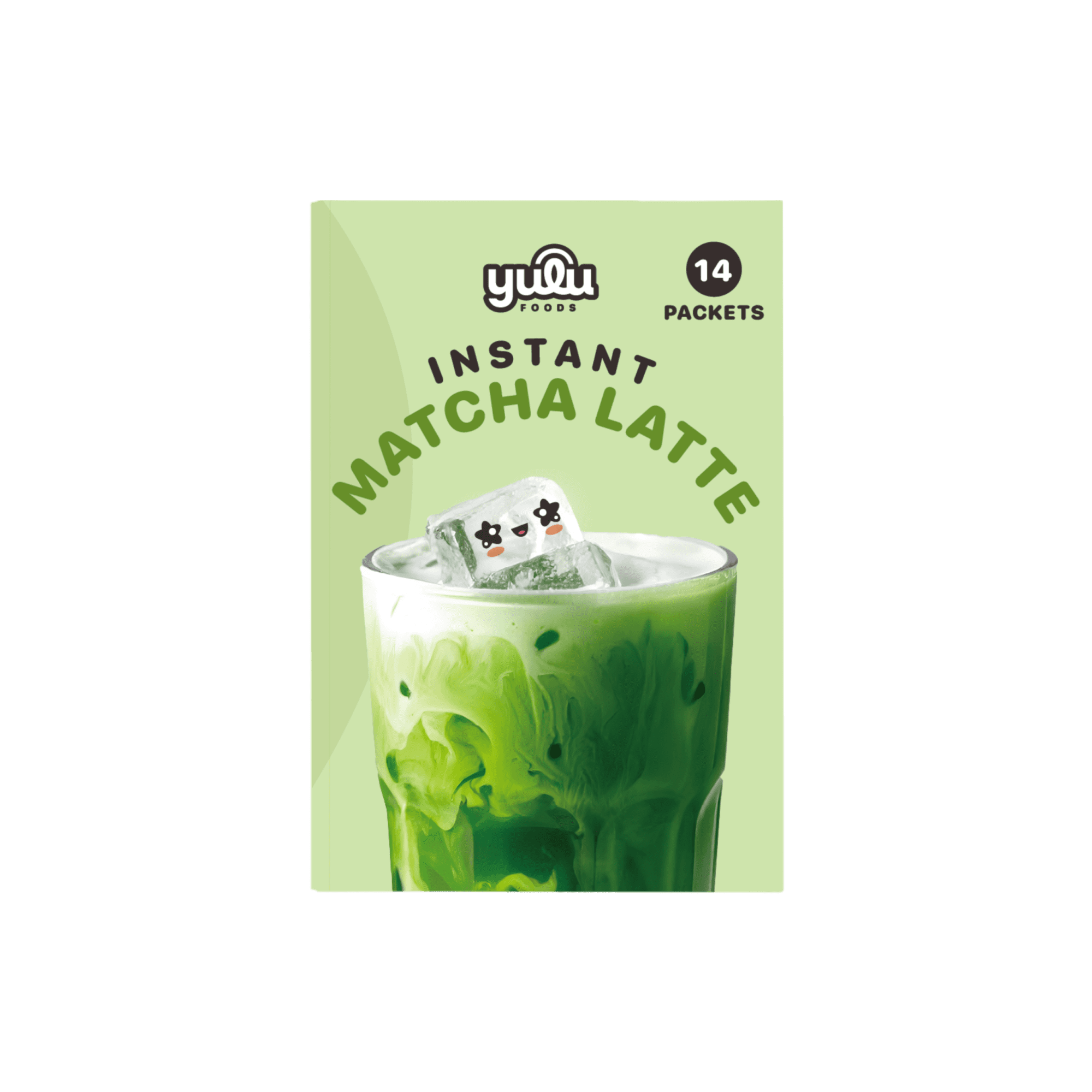 Yulu Instant Matcha Latte Mix - 14 Servings NET Wt 13.82 oz (392g)