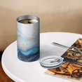 thumbnail image 3 of 20oz Coffee Tumblers Blue Marble Gold Wave Pattern Stainless Steel Vacuum Insulated Travel Tumbler Coffee Cups Mug with Lid and Straw with Cleaning Brush for Cold & Hot Drinks, 3 of 5