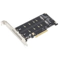 thumbnail image 3 of PCIE X8 Adapter Card for Dual M.2 NVMe SSD, 2X4 Full Speed , Improve Game Startup and Work Efficiency, 3 of 8
