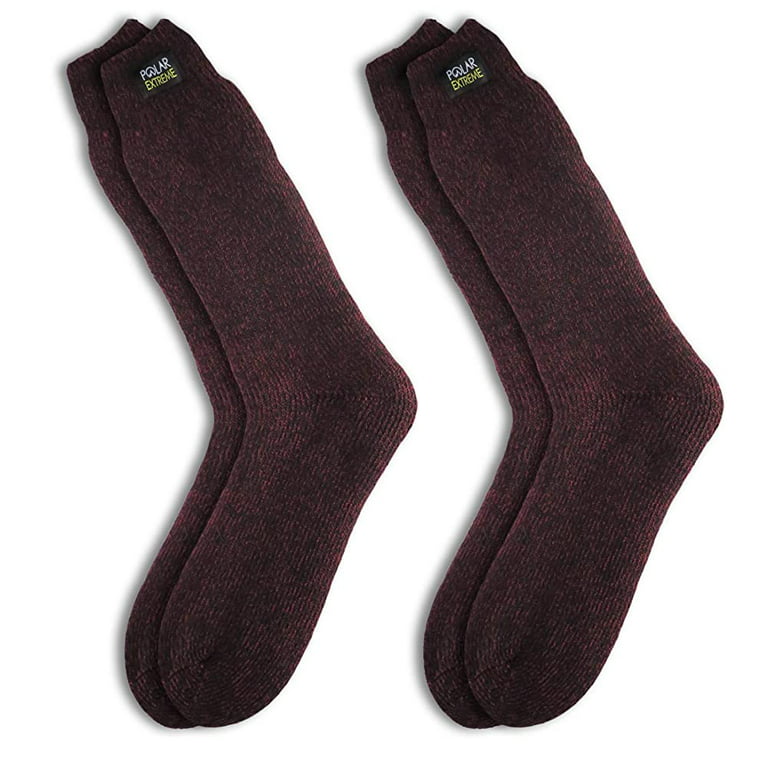 Polar Extreme Insulated Thermal Socks with Fleece Lining Pack of 2 (Red) 