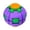 Purple, variant on 3D Press Rotating Stress Relief Ball, Button Control Quiet Sensory Fidget Ball, Rotatable Desk Anxiety Relief Sensory Ball Portable Handheld Decompression Ball for Office Daily Relax Use