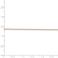 thumbnail image 4 of Real 14kt Rose Gold 1.0mm Diamond-cut Cable Chain Anklet; 10 inch; Lobster Clasp; for Adults and Teens; for Women and Men, 4 of 4