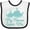 White and Black, variant on Inktastic Nanna Loves Me Grandchild Whale Boys or Girls Baby Bib