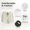 thumbnail image 4 of Bixox Women's Summer Beach Gnomes pattern 2 in 1 Running Shorts - Lightweight Athletic Workout Gym Yoga Shorts Liner with Pockets -, 4 of 7