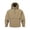 Khaki, variant on Men's Lightweight Packable Anorak Windbreaker Quarter Zip Pullover Hooded Regular Fit Mesh Lined with Zipper Kangaroo Pocket for Hiking Travel