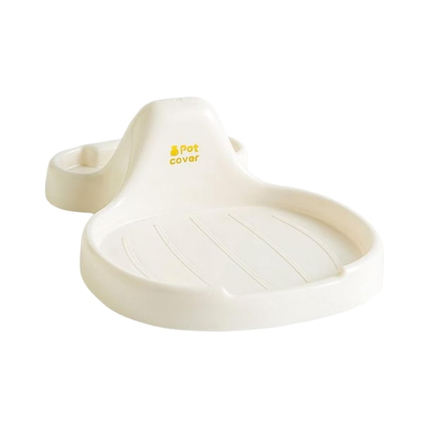 Soporte para utensilios, soporte para tapas de ollas, soporte para cucharas, organizador de encimera de cocina blanco