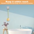 thumbnail image 3 of Cepillo de baño de doble cara con mango largo, cepillo de baño de nailon de cerdas suaves, cepillo de baño dos en uno, 3 of 6