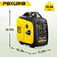thumbnail image 3 of Generador portátil POXURIO de 2550 W, tanque de combustible de 4 L, gasolina, 120 V, 3 of 8
