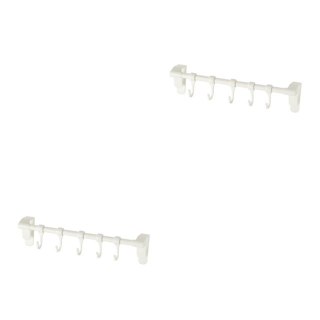Langgg Easy Installation Kitchen Accessories Strong Bearing Capacity Easy To Clean Space Saving Organizer White 2Set