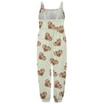 thumbnail image 4 of WEAIXIMIUNGChristmas Tout-Petit Bébé Fille Imprimés Combinaison Sans Manches Barboteuse Ensembles Pantalons Vêtements 3-4ans, 4 of 5