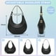 thumbnail image 5 of Bolso de mano Keyli de piel impermeable para mujer, color negro, 5 of 6