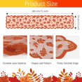 thumbnail image 3 of Thanksgiving Table Runner, Fall Table Runner Lace Table Runner Thanksgiving Runner for Table Thanksgiving Decorations Leaf Table Runners 72 Inches Long for Dinner Table Decor Indoor Outdoor Home Party, 3 of 7