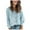 Blue, variant on LYXSSBYX Women Fall Sweaters Dress for Women 2022 Hot Sale Clearance Women's Knitwear Pure Color Mohair Pullover Hollow Sweater