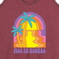 thumbnail image 3 of Instant Message - All Is Swell Sunset - Women's Racerback Tank Top, 3 of 6