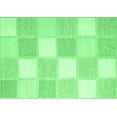 thumbnail image 1 of Ahgly Company Indoor Rectangle Checkered Emerald Green Modern Area Rugs, 7' x 10', 1 of 4