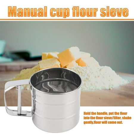 

Superior qualityStainless Steel Mesh Flour Sifter Mechanical Baking Icing Sugar Shaker SieveStylish