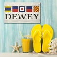thumbnail image 6 of JennyGems Delaware Gifts, Dewey Beach Delaware Souvenirs, Delaware Sign, Delaware Decor, Delaware State Pride, Delaware Souvenirs and Gifts, Nautical Flags, Made in USA (Dewey Nautical Flag LF), 6 of 8