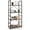 Dark Grey, variant on CAPHAUS 4 Tier Bookshelf, 24 Inch Width Free Standing Shelf, Industrial Book Shelves for Home Office, Bookcase Shelf Storage Organizer, Living Room, Kitchen,Rustic Oak Vintage Shelves & Metal Frame