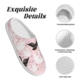 thumbnail image 5 of Kdxio Swan And Flowers2 Women's Men's Slippers Plush Slip-On House Slipper for Winter Indoor Soft Cushion Non-slip Fluffy Slides Slippers-46/47, 5 of 7
