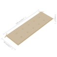 thumbnail image 4 of vidaXL Outdoor Patio Bench Loveseat Chair with Cushion Solid Wood Eucalyptus, 4 of 10