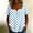 Blue, variant on Women's Short Sleeve Tee V-Neck Dolman Letter Print Classic Fit Short Sleeve Regular Wrinkle-Resistant Casual Collarless Pull-On